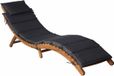 vidaXL Zonligstoelen Massief Acacia Hout Donkergrijs