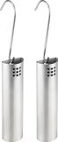 Merkloos / Sans marque RVS Set van 12x radiator waterverdampers/luchtbevochtigers - 20 cm
