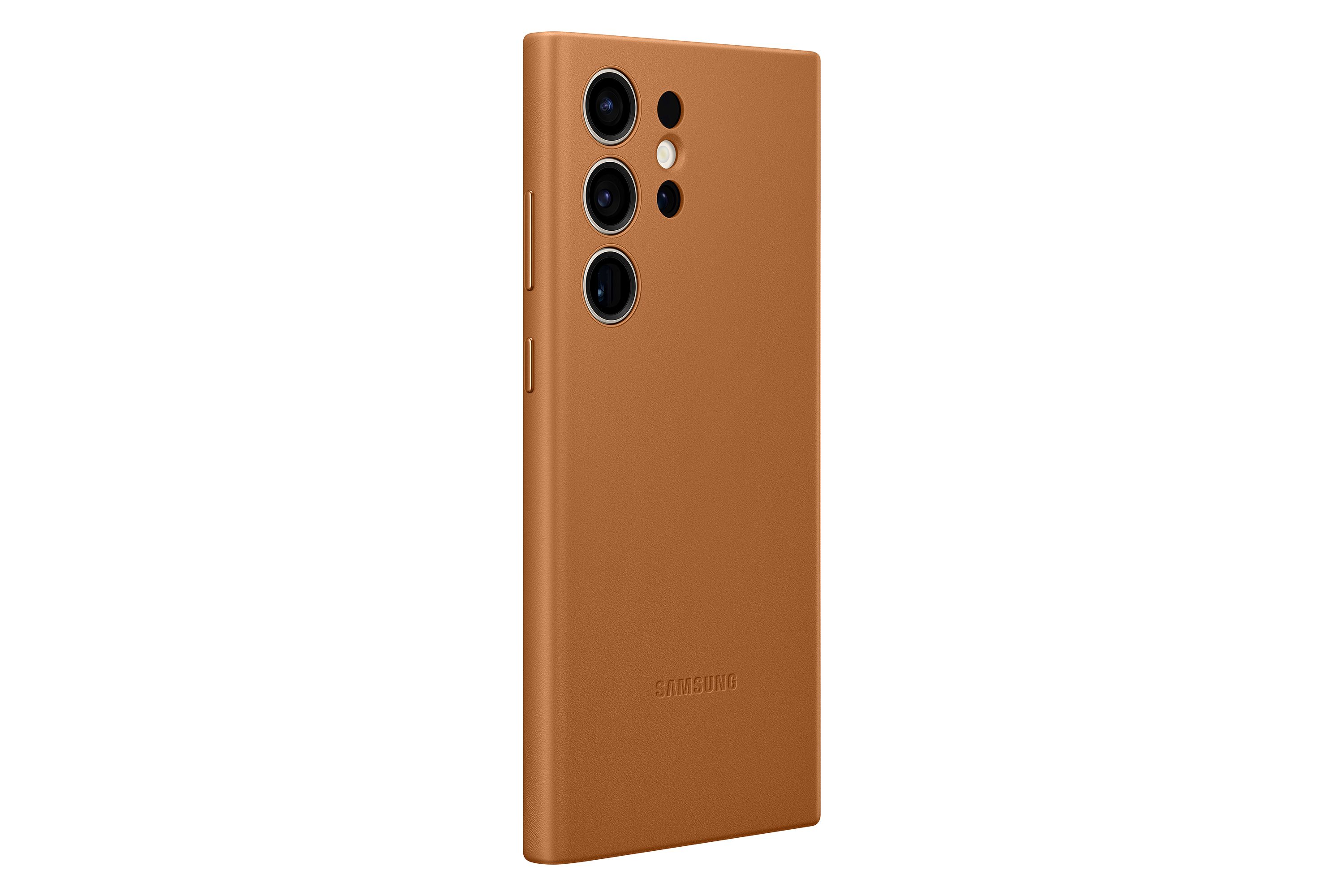 Samsung Galaxy S23 Ultra Leather Cover - Brown