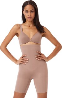 SPANX Everyday Seamless Shaping High-Waisted Short - Dark Nude - XL