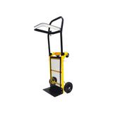 Opvouwbare zware vrachtwagen – multifunctionele wagen van staal met 4 rubberen wielen, capaciteit 45 kg, 99 x 38 x 31 cm, ideaal voor zware lasten