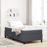 vidaXL Platformbedframe Donkergrijs 100 x 200 cm Corduroy stof