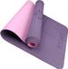 YOGATI – tapis de yoga écologique - TPE, 6 mm d'épaisseur, 183 cm de long, 61 cm de large, violet