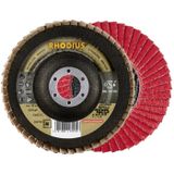 Rhodius 208744 JUMBO SPEED Lamellenschijf Diameter 115 mm Boordiameter 22.23 mm Korrelgrootte (num) 60 RVS 1 stuk(s)