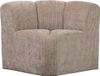 WOOOD Mojo Banc d'angle avec dossier - Tissu côtelé - Sable foncé