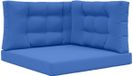 vidaXL Coussin de banc d'extérieur Polyester Bleu royal 80 x 80 cm