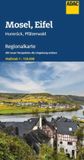 ADAC ADAC Regionalkarte 11 Mosel, Eifel, Hunsrück, Pfälzerwald 1:150.000