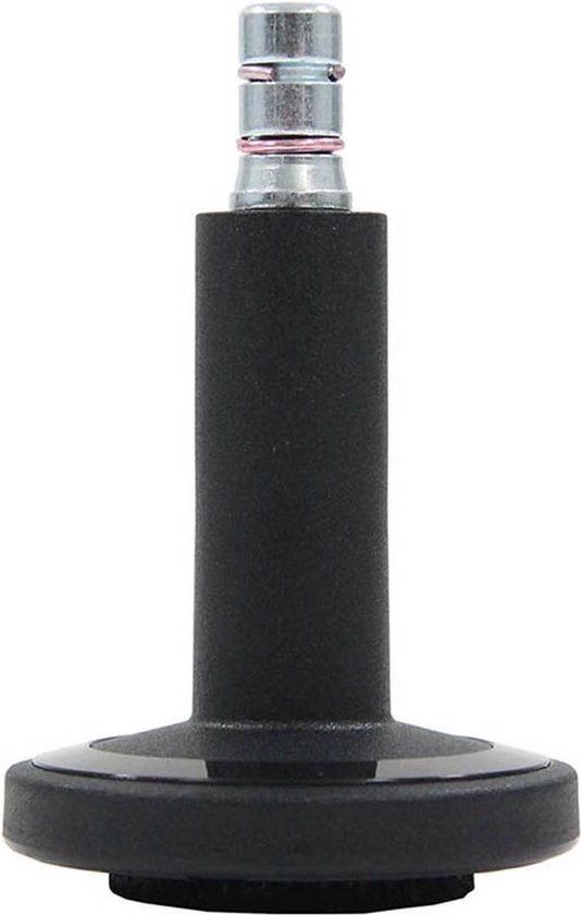 hjh office Vloerdop voor Bureaustoel - Zwart - 5 stuks - Stoelpootdoppen