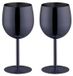 Verre à vin blanc en acier inoxydable, set de 2 - 350 ml