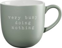 ASA Selection Hey! Mok met oor, kopje, koffiemok, theekopje, New Bone China, Very busy doing nothing, 350 ml, 17074277