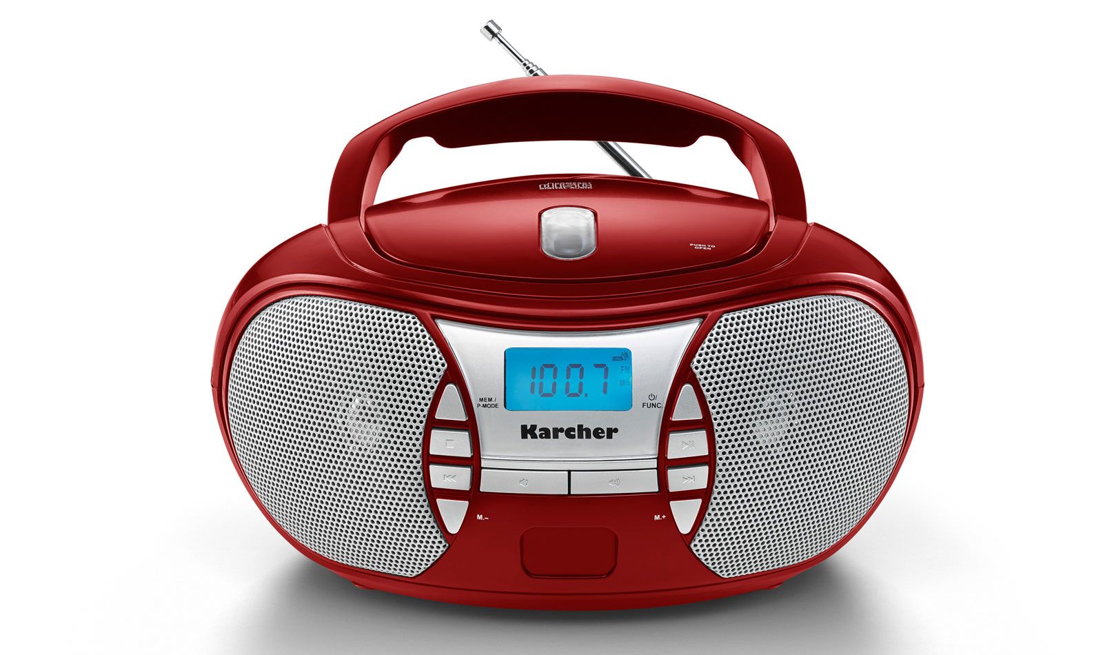 Karcher AG Karcher RR 5025-R Home Audio Mini System - Red/Silver