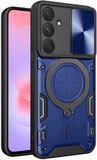 Techsuit Hoesje geschikt voor Samsung Galaxy A37 - CamGuard Pro Back Cover - Blauw