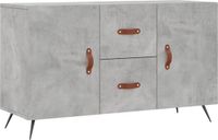 vidaXL Dressoir 100x36x60 cm Bewerkt Hout Betongrijs