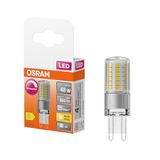 OSRAM LED PIN LED-lamp van helder gekleurd kunststof, met 4,4 W voor 600 lm, warmwit licht met 2700 K, veelkleurig, retrofit-fitting G9, CRI 80, EEK D, dimbaar, 6-pack