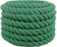 vidaXL Katoenen touw 60 mm 5 m groen 100% katoen