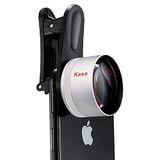Kase Master Macro Telefoon Camera Lens Pro met Clip voor iPhone 14 13 12 11 8 7 X XR Samsung Android, Professionele 17mm Draad Mount Mobiele Telefoon Macro Lens Bevestiging met Metalen Lichaam