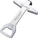 Westmark Dop-/dekselopener met flesopener, lengte: 13,1 cm, staal, verchroomd, Vacumex, zilver