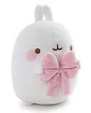 Molang NICI Molang knuffeldier met strik, 16 cm, in geschenkverpakking, wit
