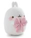 Molang NICI Molang knuffeldier met strik, 16 cm, in geschenkverpakking, wit