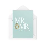 Trouwkaarten Mr & Mr Established 2023 Trouwkaart - LGBT-bruiloft - CBH1799