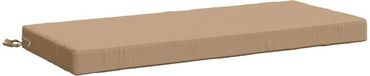 vidaXL Coussin de banc SOEST 100% Polyester Sable 110 x 50 x 8 cm