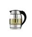 Zilan Glazen waterkoker met filter, blauw ledlicht, inhoud 1,8 liter, 360 graden draaibare basis, droogkookbeveiliging, 2200 watt