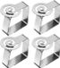 Westmark Tafelkleedclips Spiraal - 4 stuks - Roestvrij staal - Zilver