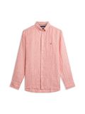 Tommy Hilfiger Linen Bengal Stripe Orange Flash/stripe Maat: M