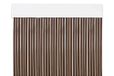 MERCURY TEXTIL Deurgordijn, 210 x 90 cm (bruin + transparante rand P13) | PVC-strips voor buitendeuren