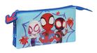 Merkloos Spidey Pennenetui met 2 vakken Blauw 22 x 12 x 3 cm