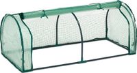 Relaxdays kweekkas buiten - 50 x 128 x 60 cm - folie - deur met rits - tunnelkas