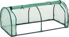 Relaxdays kweekkas buiten - 50 x 128 x 60 cm - folie - deur met rits - tunnelkas