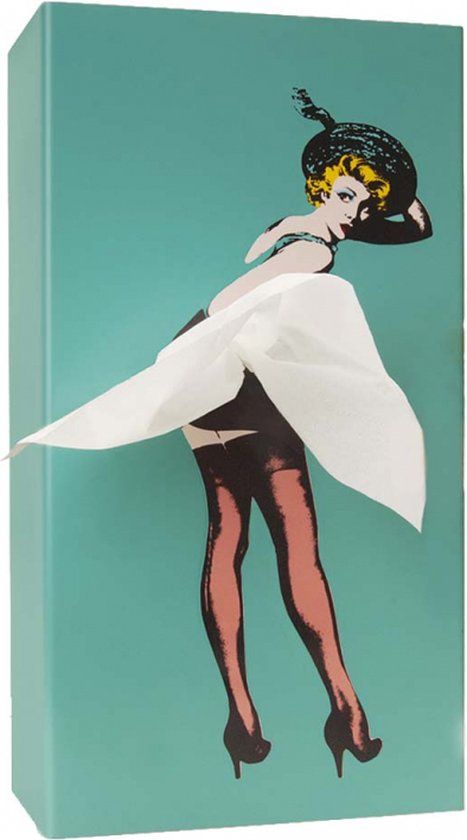 Spextrum Tissuehouder Up Girl - Mint - Tissuehouder - Rechthoek - Kunststof