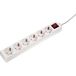 as - Schwabe 11501 6-Weg Stopcontactstrips met Schakelaar, IP20, 230 V/16 A, 1,4 meter Kabel Wit