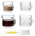 Set de 4 tasses à expresso avec brosse de nettoyage