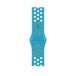 Apple MJ6L3ZM/A Nike Sport Band Bleu, Vert Fluoroélastomère