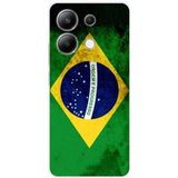 Xiaomi Drapeau Brésil Bedrukt siliconen hoesje compatibel met Xiaomi Redmi Note 13 4G