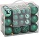 G. Wurm Boules de Noël - set 50x pièces - vert - mix 3, 4 et 6 cm - plastique