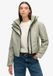Superdry Windbreaker jas met capuchon en borduursel - Dames - Seagrass Green