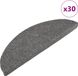 vidaXL Trapmatten zelfklevend 30 st 56x17x3 cm grijs
