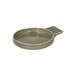 Plat à four, émail réactif, grès, vert olive, Ø12 x 2 cm