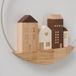 Boltze Home Decoratieve hanger met huisjes dia 25cm