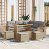vidaXL Banc de jardin beige et gris clair