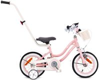 Sun Baby Heart Bike Fiets voor een meisje van 2 tot 4 jaar, 12 inch Roze