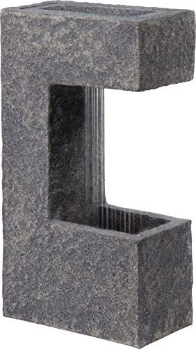 dobar® Ceres Design Garden Fountain - Large - LED - Polyresin - 70cm