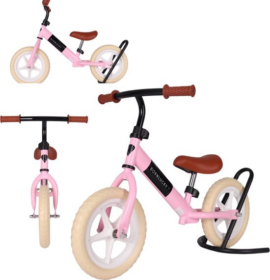 Born Lucky Loopfiets Balance Bike Roze