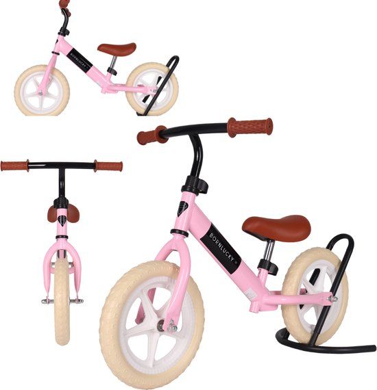 Born Lucky Loopfiets Balance Bike - Roze
