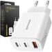 Spacecase Chargeur USB 30W Type Pistolet C Blanc SC004W