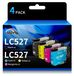 Solidchoice - Cartouches d'encre LC527 Compatible avec Brother (Pack de 4)