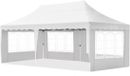 Bolt Edge Luxe Tente de réception - Pliable - Avec parois latérales - Blanc - 300x600cm